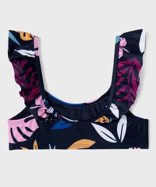 Maillot de bain 2 pièces à motifs exotiques fille vue3 - GEMO (ENFANT) - GEMO