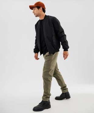 Blouson zippé style bombers homme vue15 - GEMO 4G HOMME - GEMO