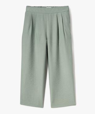 Pantalon fluide coupe large avec taille élastique fille vue5 - GEMO 4G FILLE - GEMO