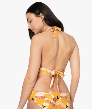 Haut de maillot de bain femme fleuri look rétro vue2 - GEMO (PLAGE) - GEMO