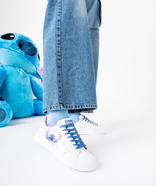 Baskets femme à lacets contrastants et imprimé coeurs - Lilo & Stitch  vue8 - LILO & STITCH - GEMO
