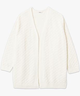 Gilet long porté ouvert en maille pailletée femme grande taille vue4 - GEMO (G TAILLE) - GEMO