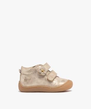 Chaussures premiers pas en cuir à scratch bébé fille - Na! vue1 - NA! GEMO FOR GOOD - GEMO