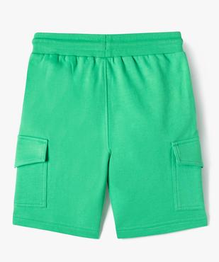 Bermuda garçon en maille avec poches à rabat vue3 - GEMO (ENFANT) - GEMO