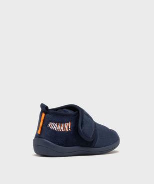 Chaussons bottillons en velours imprimé garçon  vue4 - GEMO 4G GARCON - GEMO