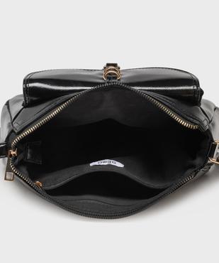 Sac à bandoulière en matière vernie femme vue3 - GEMO (ACCESS) - GEMO
