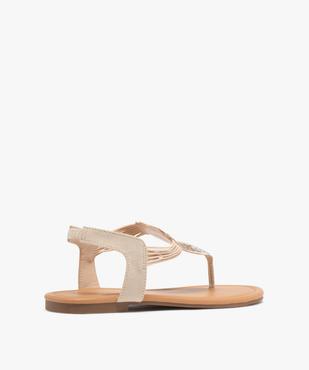 Sandales à entre-doigt avec brides élastiquées à strass femme - Valentina Baldano vue4 - VALENTINA BALDA - GEMO