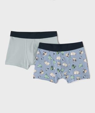 Boxer en coton stretch garçon (lot de 2) vue1 - GEMO 4G GARCON - GEMO