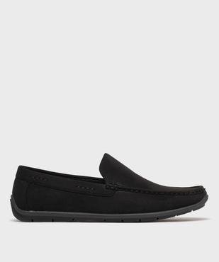 Mocassins en suédine et semelle intérieure cuir homme vue1 - URBAN STEPS - GEMO