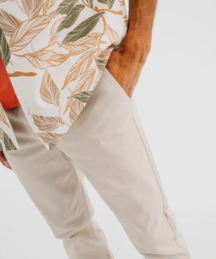 Pantalon chino coupe Slim homme vue2 - GEMO 4G HOMME - GEMO