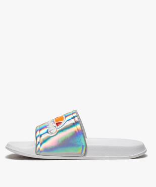 Mules de piscine fille à bandeau métallisé – Ellesse vue3 - ELLESSE - GEMO