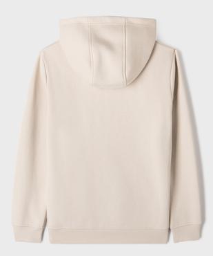 Sweat à capuche uni intérieur molletonné garçon vue3 - GEMO 4G GARCON - GEMO