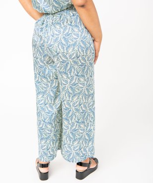 Pantalon en satin imprimé femme grande taille vue3 - GEMO (G TAILLE) - GEMO