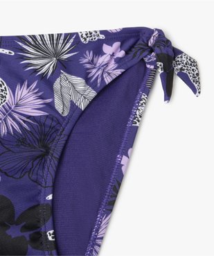 Bas de maillot de bain fille noué sur les côtés vue2 - GEMO (JUNIOR) - GEMO