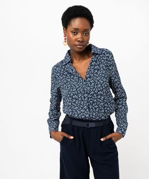 Chemise manches longues fleurie femme vue1 - GEMO(FEMME PAP) - GEMO