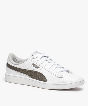 Baskets femme avec bandes pailletées sur les côtés vue2 - PUMA - GEMO