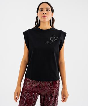 Débardeur en coton épaulé femme vue1 - GEMO(FEMME PAP) - GEMO