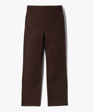 Pantalon en toile coupe large à taille haute fille vue3 - GEMO 4G FILLE - GEMO