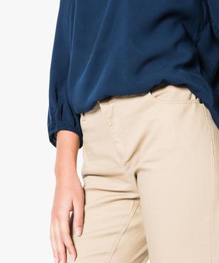 Pantalon uni regular en stretch vue2 - GEMO(FEMME PAP) - GEMO