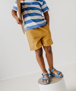 Bermuda en toile légère à taille élastiquée garçon vue8 - GEMO (ENFANT) - GEMO