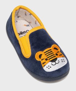 Chaussons en velours forme pantoufles imprimés garçon vue5 - GEMO (ENFANT) - GEMO