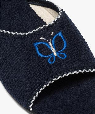 Mules femme confort en tissu éponge et talon compensé vue6 - GEMO(HOMWR FEM) - GEMO