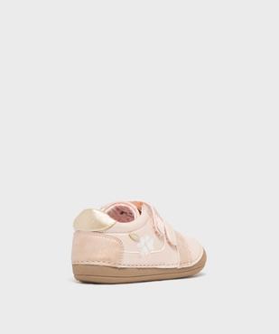 Chaussures premiers pas souples et légères bébé fille - Hobiz vue4 - HOBIZ - GEMO