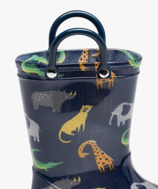 Bottes de pluie bébé avec anses imprimées animaux vue6 - GEMO (ENFANT) - GEMO