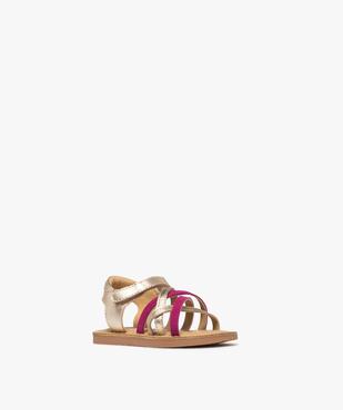 Sandales à brides en cuir bébé fille - NA! vue2 - NA! GEMO FOR GOOD - GEMO
