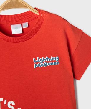 Tee-shirt manches courtes en jersey de coton imprimé Flash McQueen bébé garçon - Disney Baby vue2 - CARS - GEMO