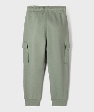 Pantalon de jogging coupe cargo garçon vue3 - GEMO (ENFANT) - GEMO