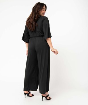 Combinaison pantalon femme grande taille en maille extensible vue3 - GEMO (G TAILLE) - GEMO