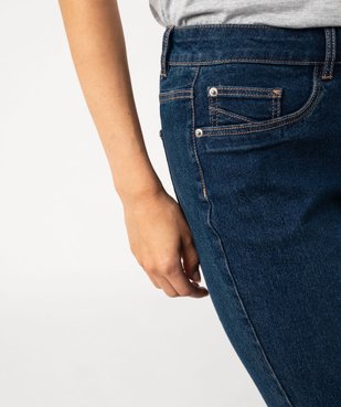 Pantacourt femme en jean coupe Slim vue6 - GEMO 4G FEMME - GEMO