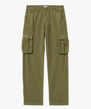 Pantalon cargo en coton sergé homme vue4 - GEMO 4G HOMME - GEMO