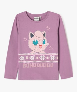 Tee-shirt manches longues imprimé fille - Pokémon vue1 - POKEMON - GEMO