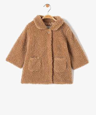 Manteau bébé fille pressionné en sherpa - LuluCastagnette vue1 - LULUCASTAGNETTE - GEMO