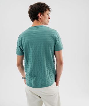 Tee-shirt manches courtes effet rayé homme vue3 - GEMO 4G HOMME - GEMO