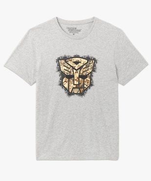 Tee-shirt homme imprimé à manches courtes - Transformers vue4 - TRANSFORMERS - GEMO