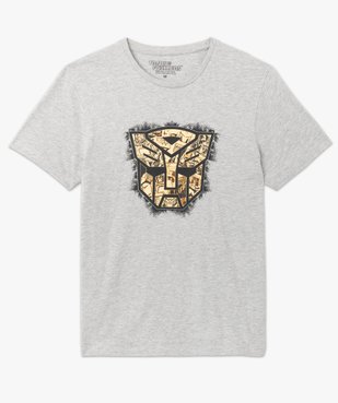 Tee-shirt homme imprimé à manches courtes - Transformers vue4 - TRANSFORMERS - GEMO