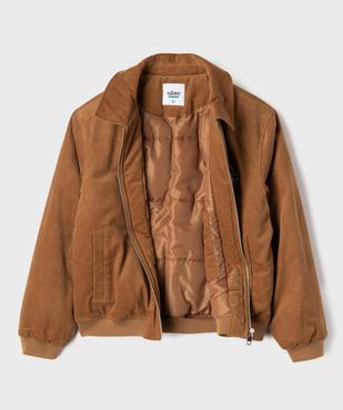 Blouson en velours côtelé matelassé garçon vue4 - GEMO 4G GARCON - GEMO