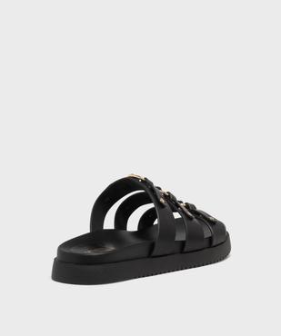 Mules à épaisse semelle inspiration spartiates femme - 5 Miles vue4 - 5 MILES - GEMO