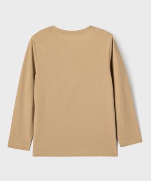 Tee-shirt manches longues avec motif sur l’avant garçon vue3 - GEMO 4G GARCON - GEMO