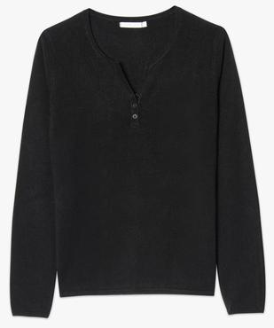 Pull femme en maille fine avec col fantaisie vue4 - GEMO (MAILLE) - GEMO