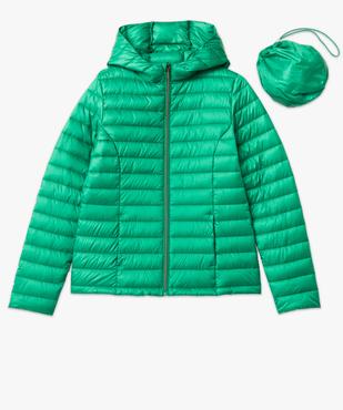 Doudoune à capuche rembourrage fin femme vue4 - GEMO 4G FEMME - GEMO