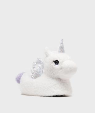 Chaussons 3D en forme de licorne avec paillettes fille vue2 - GEMO (ENFANT) - GEMO