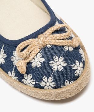 Ballerines en toile imprimée à semelle de corde femme vue7 - FOLLOW ME G4G - GEMO