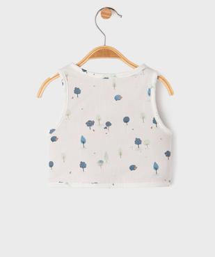 Gilet sans manches réversible coupe courte bébé garçon vue4 - GEMO(BB COUCHE) - GEMO