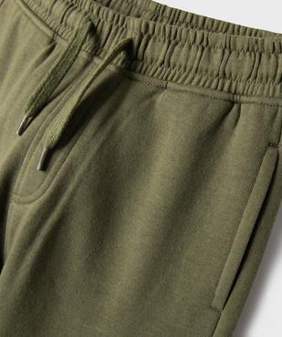 Pantalon de jogging molletonné avec poches à rabat garçon vue3 - GEMO (ENFANT) - GEMO