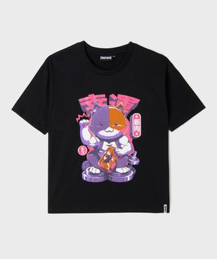 Tee-shirt imprimé col rond fille - FORTNITE vue2 - FORTNITE - GEMO