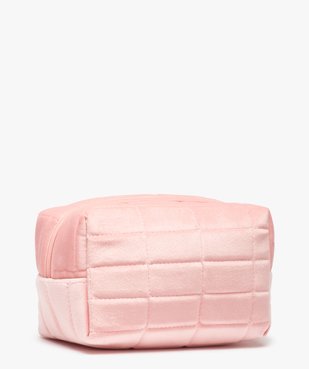 Trousse à maquillage femme en velours matelassé vue2 - GEMO (ACCESS) - GEMO